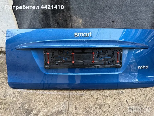 Заден капак Smart Fortwo w451 2007-2014, снимка 1