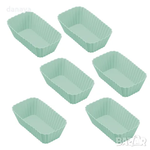 5518 Силиконови форми за мъфини различни модели, 6 броя, снимка 4 - Форми - 48197596