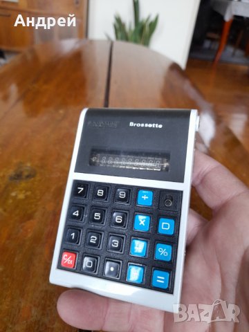 Стар калкулатор Rinatone Brossette, снимка 2 - Други ценни предмети - 40001097