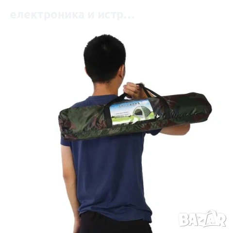 Къмпинг палатка, камуфлаж, 200x200x135cm, водоустойчива, UV защита , снимка 3 - Къмпинг мебели - 53257529