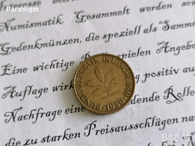 Монета - Германия - 10 пфенига | 1950г.; серия G, снимка 2 - Нумизматика и бонистика - 29101485
