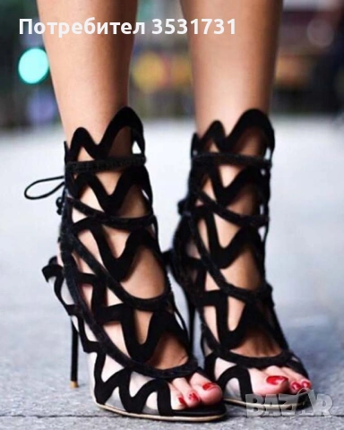 Sophia Webster черни велурени боти на ток размер 38, снимка 10 - Дамски боти - 54014942