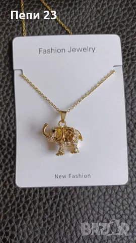 Колие със слонче , снимка 1