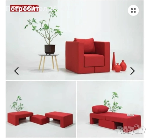 Feydom Q 6, модулно кресло трансформиращо се в легло, снимка 11 - Дивани и мека мебел - 54205063