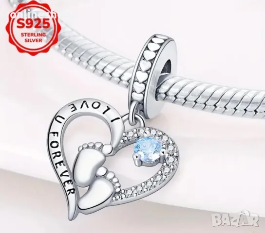 S925 Сребро / Сребърни Талисмани за гривни , снимка 11 - Други - 49205835