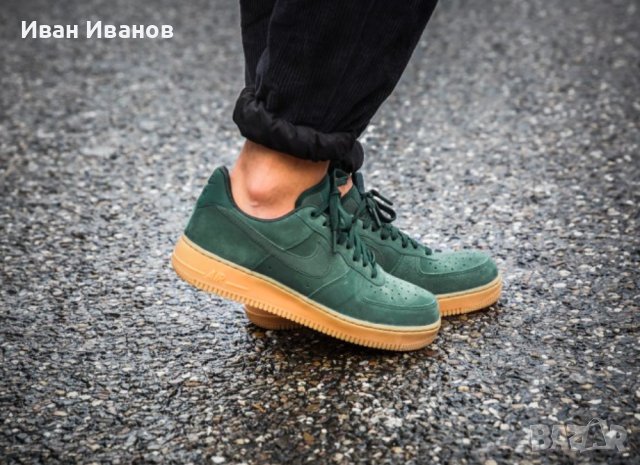 маратонки  Nike Air Force 1 07 LV8 Suede 'Outdoor Green номер 40,5-41, снимка 4 - Маратонки - 40875229