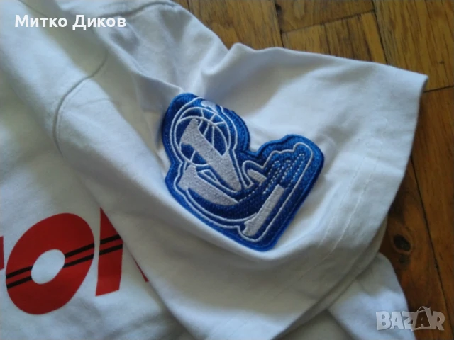 Луис Витон multi patch NBA Logo 2021 баскетбол памук размер Л бяла, снимка 5 - Тениски - 51007701