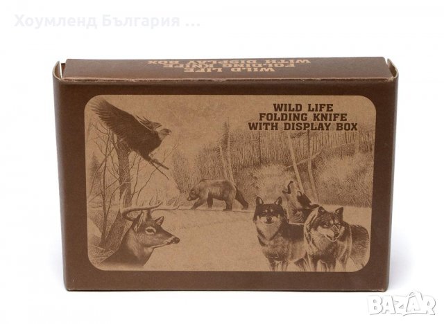 Сгъваеми ножове гравирани с горско животно и ПОДАРЪЧНА кутийка лукс, снимка 5 - Ножове - 29413117