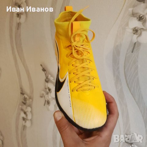 футболни обувки NIKE MERCURIAL SUPERFLY 7 ACADEMY IC  номер 37,5-38, снимка 9 - Футбол - 35653033