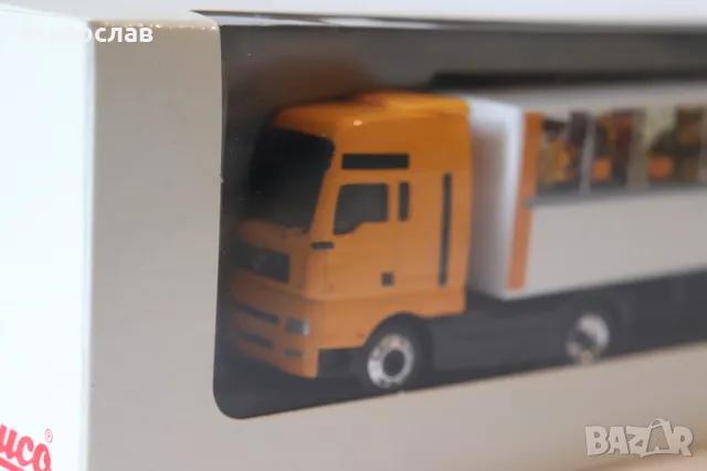 SCHUCO H0 1/87 MAN TGA ВЛЕКАЧ КАМИОН МОДЕЛ КОЛИЧКА, снимка 3 - Колекции - 50323651