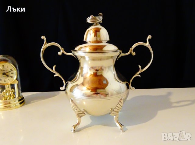 Бронзова захарница 850 мл.,790 гр.,барок, снимка 2 - Антикварни и старинни предмети - 30431900