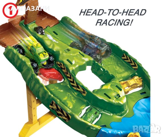 Hot Wheels - Комплект разбиващо състезание HGV12, снимка 3 - Коли, камиони, мотори, писти - 40676107