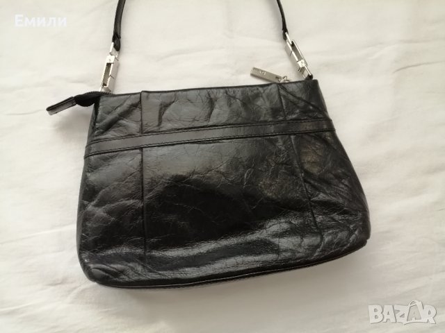 Подарък при поръчка над 25 лв - belsac дамска кожена чанта за рамо в черен цвят, снимка 11 - Чанти - 44340663