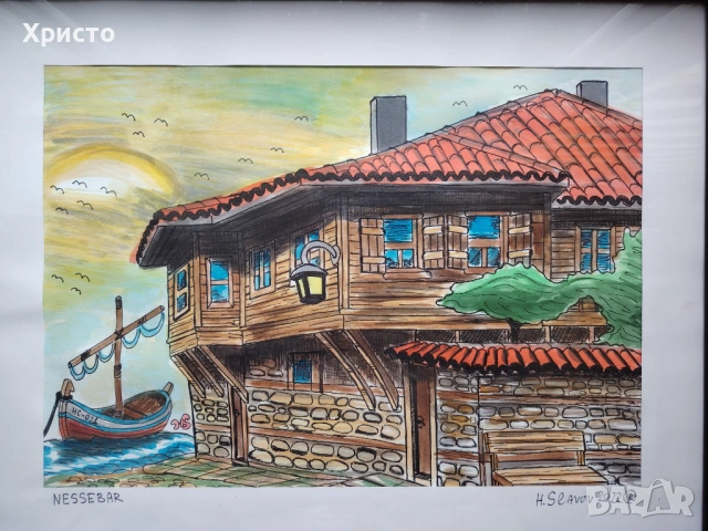 Картина Акварел 40 х 50 см, снимка 6 - Други стоки за дома - 33125739