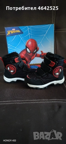 Детски ботушки Спайдърмен-размер 26, снимка 3 - Детски боти и ботуши - 52302222