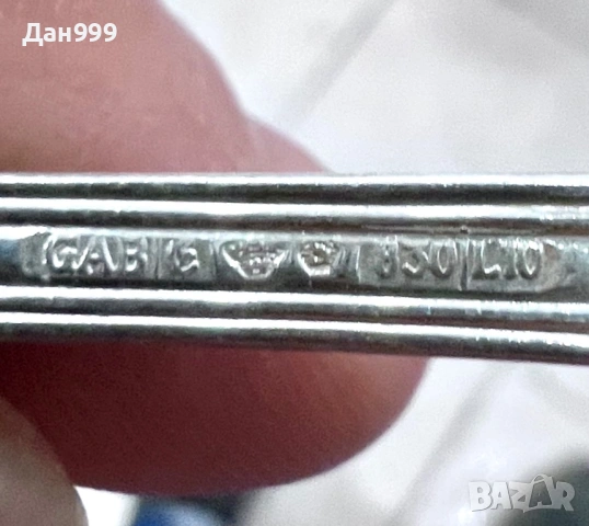 Шест винтидж уникални сребърни лъжички, снимка 6 - Антикварни и старинни предмети - 53162449