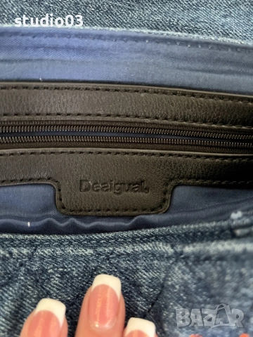 Деним дамска чанта Desigual, снимка 5 - Чанти - 55852309