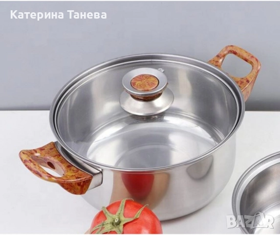 Кухненски комплект за готвене с охлаждащи дръжки, 12 части, снимка 2 - Съдове за готвене - 51554843