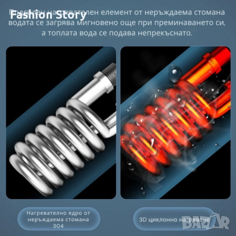 Проточен бойлер 3500W с дигитален дисплей – Моментална топла вода без чакане, снимка 6 - Бойлери - 52651295