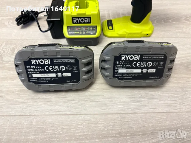 Акумулаторен гайковерт ½ Ryobi RIW18X с 2 батерии и зарядно[700/900nm], снимка 7 - Винтоверти - 55791934
