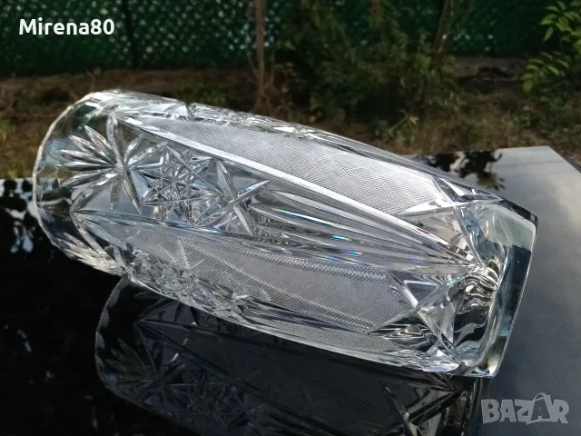 Огромна кристална ваза, снимка 6 - Вази - 56363817
