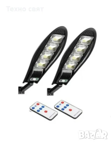 3 броя Соларни лампи 3x3000W=89.99 лв Мега мощни 3000W IP65 + стойка, снимка 3 - Соларни лампи - 47708454