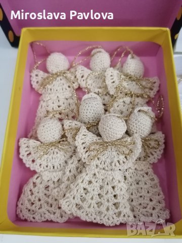 Плетени ангелчета , снимка 5 - Декорация за дома - 39378704