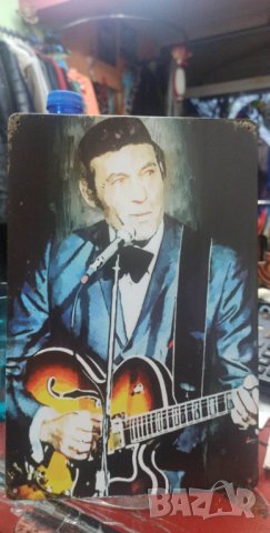 Carl Perkins-метална табела (плакет), снимка 2 - Китари - 39472474