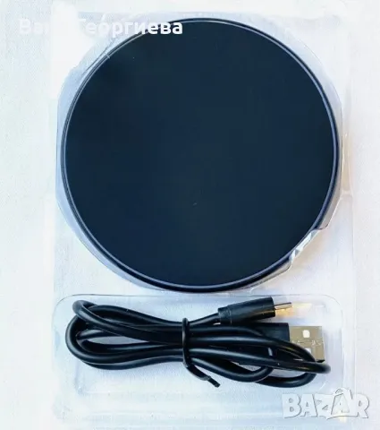 Qi Безжично Ултратънко Зарядно за Телефони Бързо Зареждане PAD, снимка 3 - Безжични зарядни - 49398079
