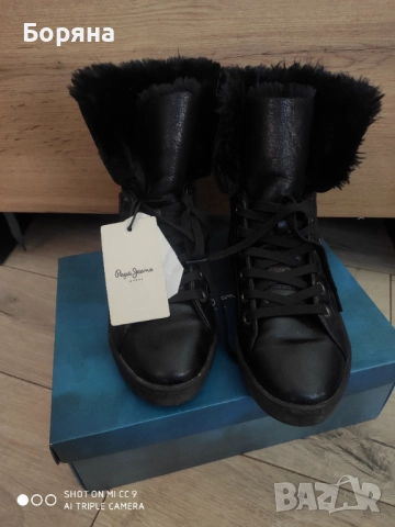 Pepe Jeans нови високи кецове 38 номер, снимка 9 - Кецове - 41419115