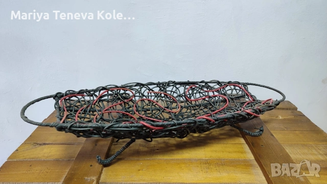 Панери от ратан, бананови листа и бамбук. , снимка 5 - Декорация за дома - 54345985