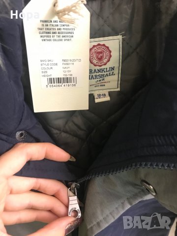 Franklin Marshall яке 152/158см, снимка 6 - Детски якета и елеци - 26934481
