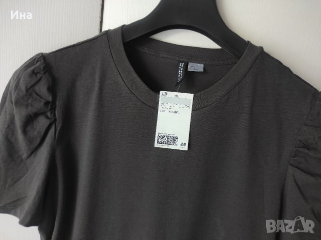 Нова тениска НМ с буфан ръкав р-р М, снимка 2 - Тениски - 35487813