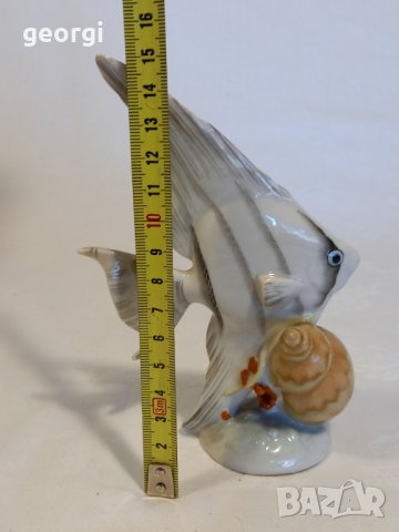 Унгарска порцеланова фигура риба, снимка 3 - Декорация за дома - 42218896