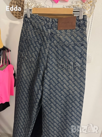 Дънки miu miu s m L , снимка 2 - Дънки - 51920965