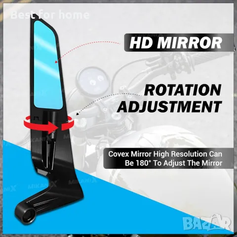 Комплект огледала за мотор, АТВ, велосипед от Generic, снимка 7 - Аксесоари и консумативи - 50173338