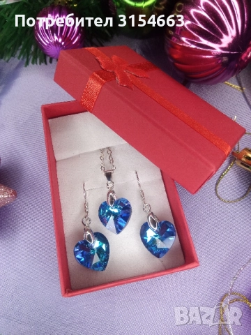 Комплект колие и обици , снимка 7 - Бижутерийни комплекти - 52772988