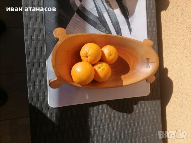Ръчно изработена фруктиера от череша