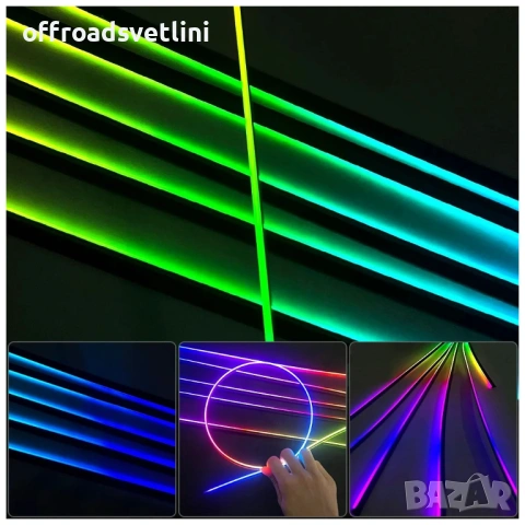 RAINBOW LED амбиентно осветление за автомобили с RGB 256 цвята, 22 в 1, снимка 7 - Аксесоари и консумативи - 53187391