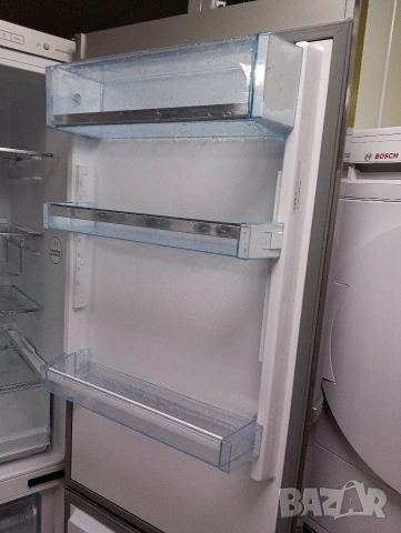 Като нов иноксов комбиниран хладилник с фризер Бош Bosch A+++ с две години гаранция!, снимка 8 - Хладилници - 53881498