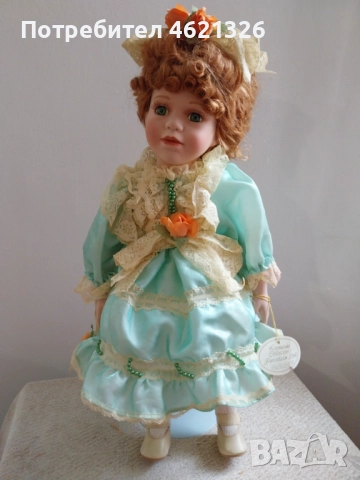 Порцеланова кукла Рона Leonardo колекционерско издание, снимка 6 - Декорация за дома - 52056431