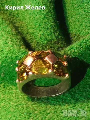 ШАРМАНТЕН СКЪПОЦЕНЕН СРЕБЪРЕН ПРЪСТЕН МАТИРАНО СРЕБРО 925 с ЮВЕЛИРНО ФАСЕТИРАН ПЕРИДОТ ОЛИВИН 42680, снимка 14 - Пръстени - 49916543