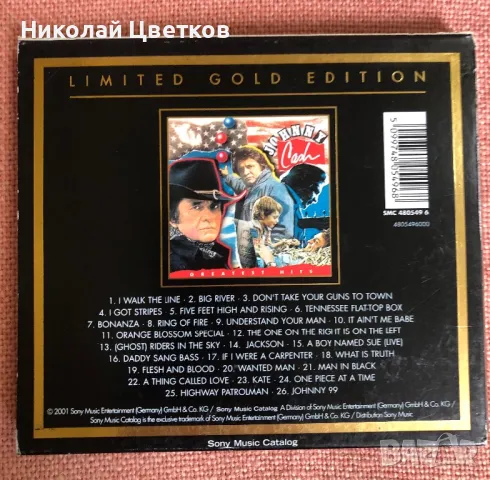 Johnny Cash- Gold CD album, снимка 2 - CD дискове - 50143582