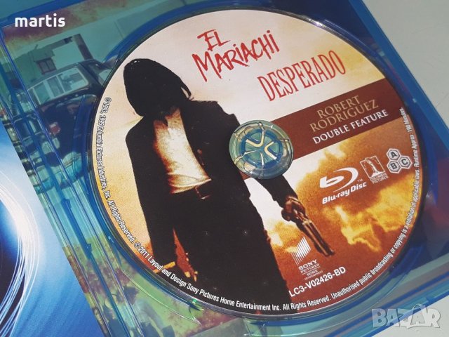 Колекция Blu-Ray бг.суб El Mariachi/DESPERADO , снимка 2 - Blu-Ray филми - 34324283