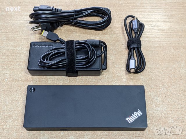 Докинг станция Lenovo ThinkPad Thunderbolt 3 Dock (40AC) + Гаранция, снимка 5 - Лаптоп аксесоари - 38568390