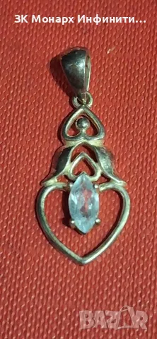 Сребърна висулка , снимка 2 - Колиета, медальони, синджири - 56420225