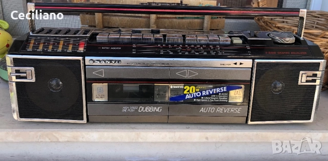 Радиокасетофон Sanyo MW-711K, снимка 7 - Радиокасетофони, транзистори - 52927144