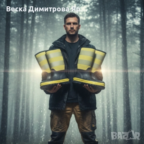 Висококачествени защитни ботуши BLACK/YELLOW – сигурна защита и комфорт при всякакви условия!, снимка 6 - Мъжки ботуши - 52025029