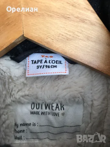 ЗИМНО ПАЛТО ЗА МОМИЧЕ TAO « TAPE À L’ŒIL », снимка 3 - Детски якета и елеци - 56088084