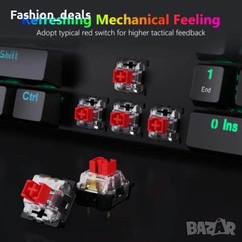 Нова Кабелна Клавиатура LED за PC лаптоп MAC ps4 игри, снимка 7 - Клавиатури и мишки - 42157874